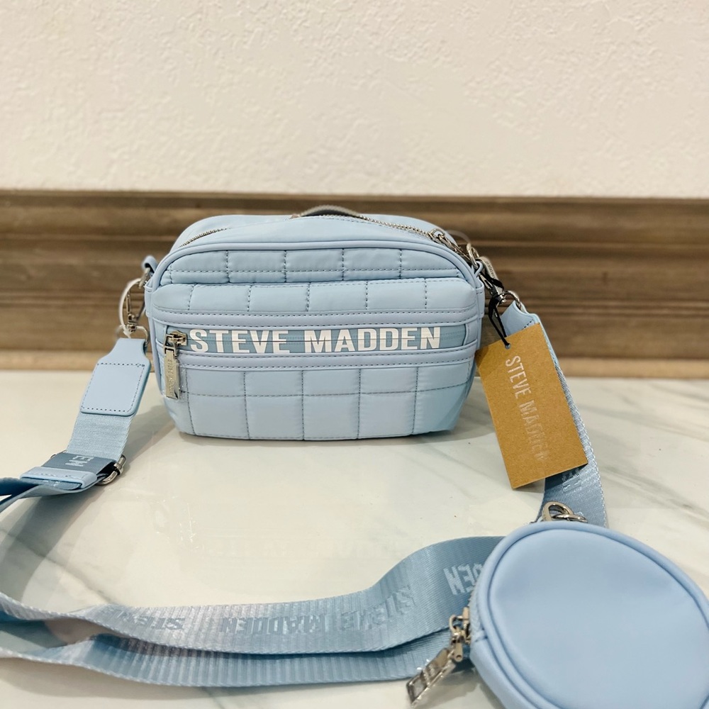 NWT Steve Madden Blue Baida Crossbody Bag